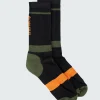 Hot Finisterre Adventure Sock Raven/Khaki/Orange