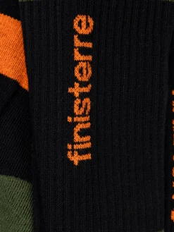 Hot Finisterre Adventure Sock Raven/Khaki/Orange
