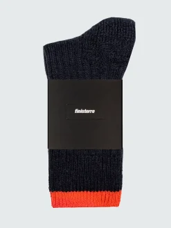 Clearance Finisterre Bosun Sock Navy/BrightFlame