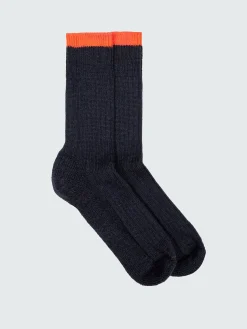 Clearance Finisterre Bosun Sock Navy/BrightFlame