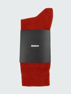 Online Finisterre Classic Wool Sock Flame