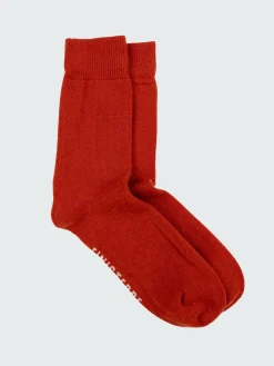 Online Finisterre Classic Wool Sock Flame