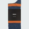 Flash Sale Finisterre Classic Wool Striped Sock RedRust/CoastalFjord