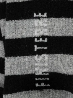 Discount Finisterre Classic Wool Striped Sock Black/Grey