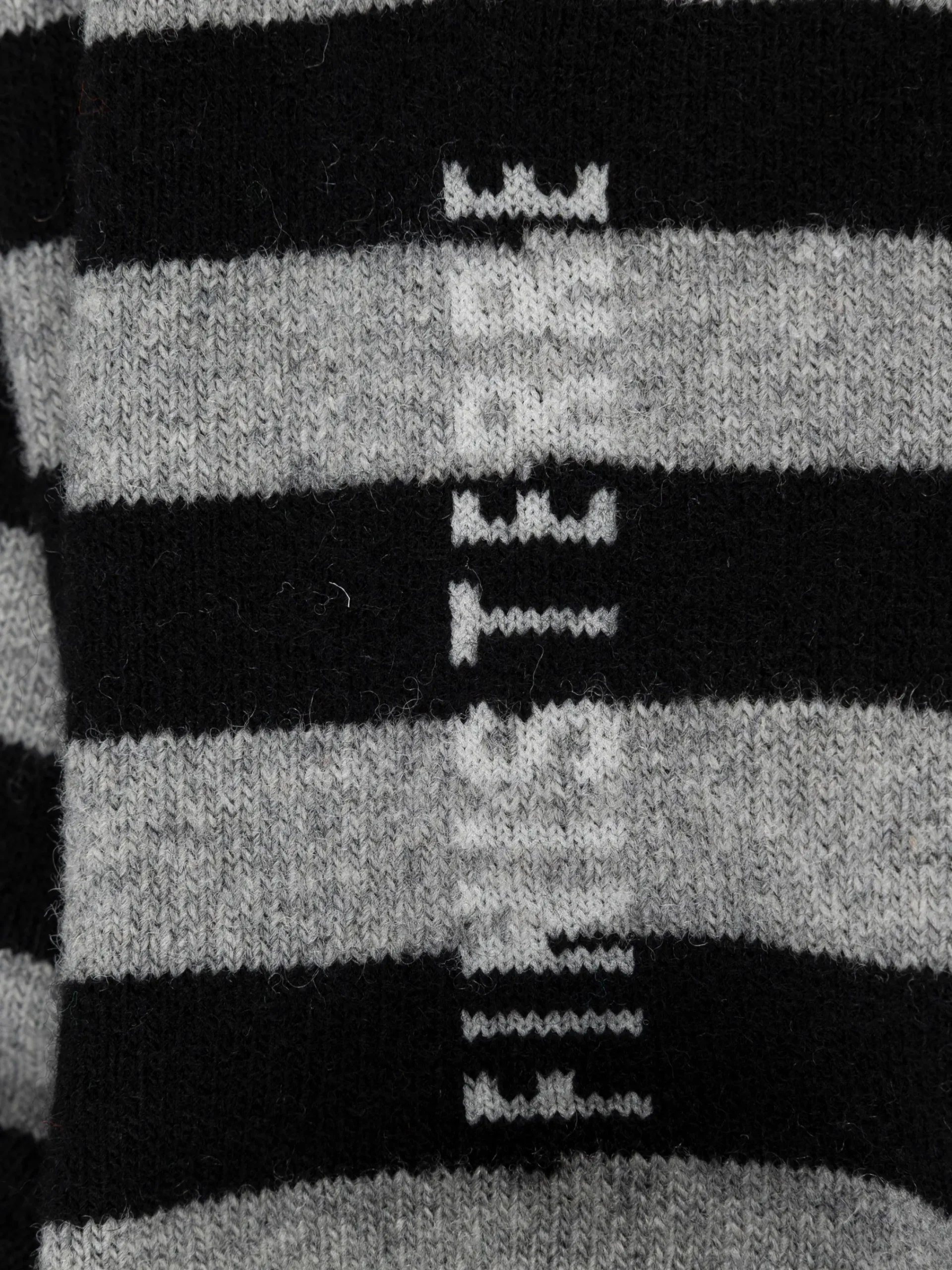 Discount Finisterre Classic Wool Striped Sock Black/Grey