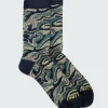 Sale Finisterre High Tide Pattern Sock WillowGreenOsmosis
