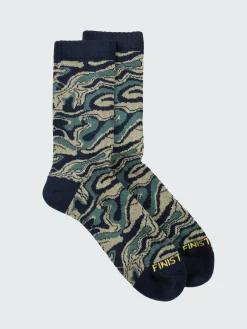Sale Finisterre High Tide Pattern Sock WillowGreenOsmosis