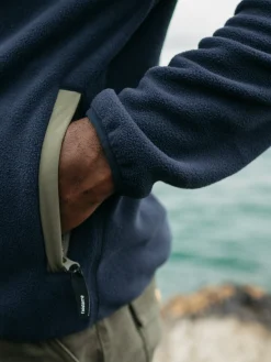 Online Finisterre Men's Axiom Full Zip Fleece WillowGreen/Navy/Olive