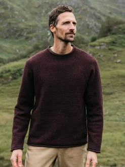 Store Finisterre Men's Barents Sweater BlackCherry