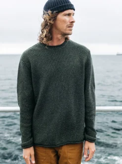 Cheap Finisterre Men's Barents Sweater Olive