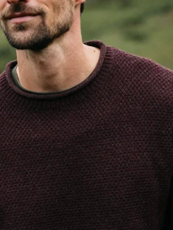 Store Finisterre Men's Barents Sweater BlackCherry