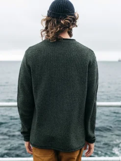 Cheap Finisterre Men's Barents Sweater Olive