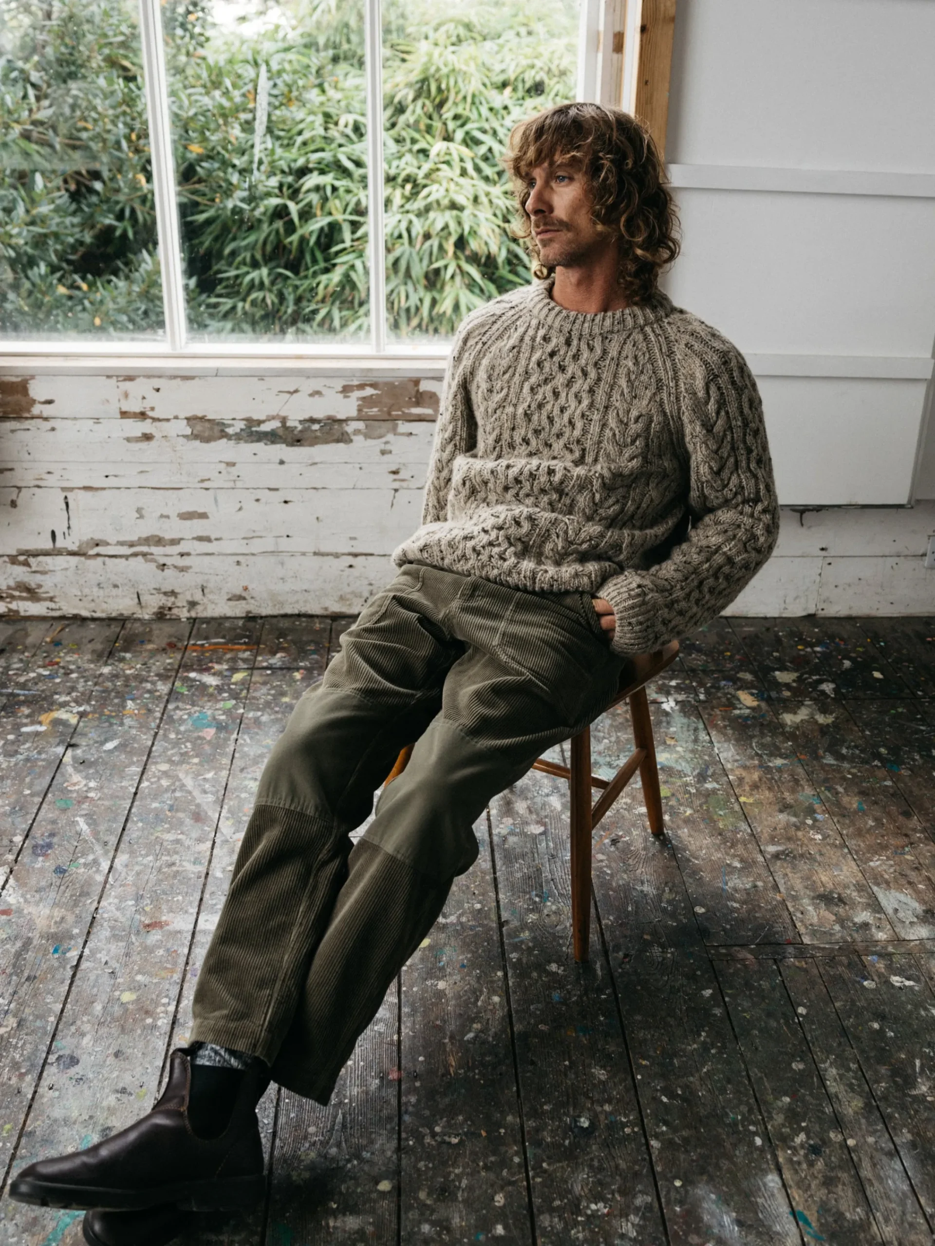 Fashion Finisterre Men's Basset Cord Trouser Olive