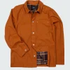 Store Finisterre Men's Basset Flannel Lined Jacket Sable