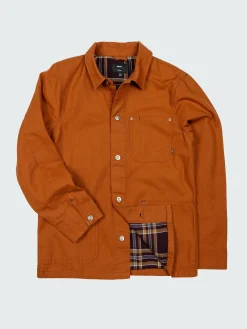 Store Finisterre Men's Basset Flannel Lined Jacket Sable