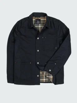 Cheap Finisterre Men's Basset Flannel Lined Jacket Black