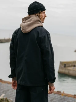 Cheap Finisterre Men's Basset Flannel Lined Jacket Black