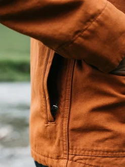 Store Finisterre Men's Basset Flannel Lined Jacket Sable