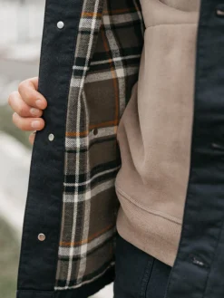Cheap Finisterre Men's Basset Flannel Lined Jacket Black