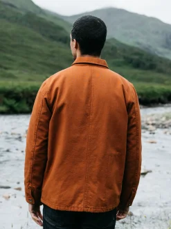 Store Finisterre Men's Basset Flannel Lined Jacket Sable