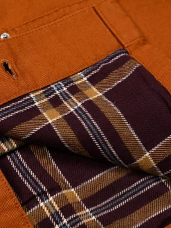 Store Finisterre Men's Basset Flannel Lined Jacket Sable