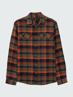 Best Sale Finisterre Men's Beardsmore Shirt DarkRosewoodCheck