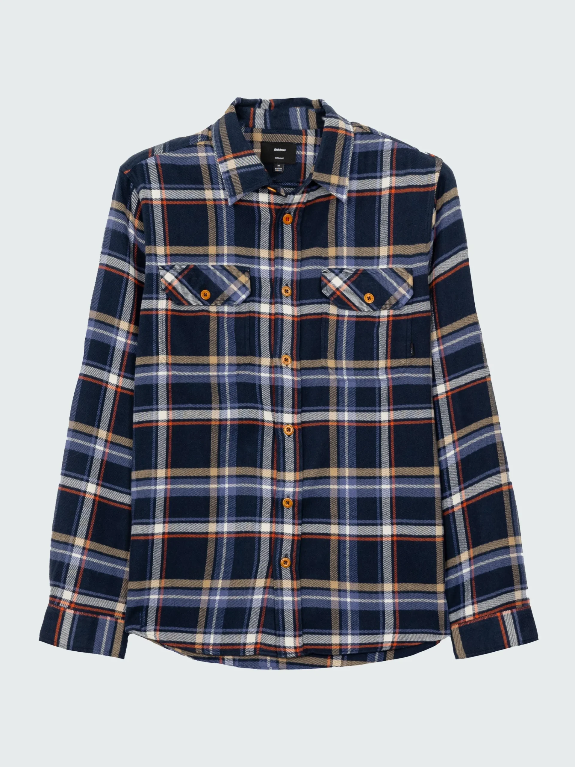 New Finisterre Men's Beardsmore Shirt CoastalFjordCheck