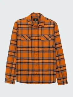 New Finisterre Men's Beardsmore Shirt HarvestGoldCheck