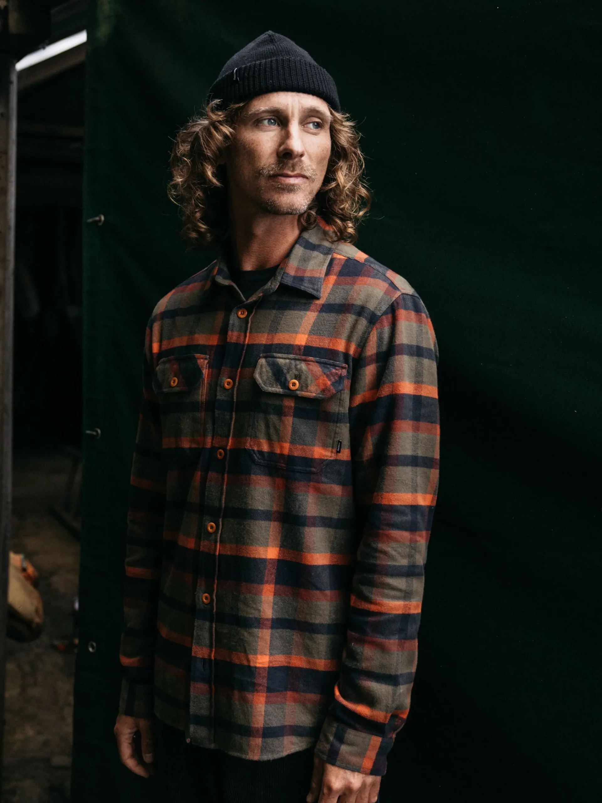 Best Sale Finisterre Men's Beardsmore Shirt DarkRosewoodCheck