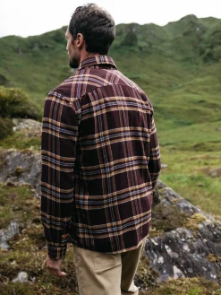 Online Finisterre Men's Beardsmore Shirt BlackCherryCheck
