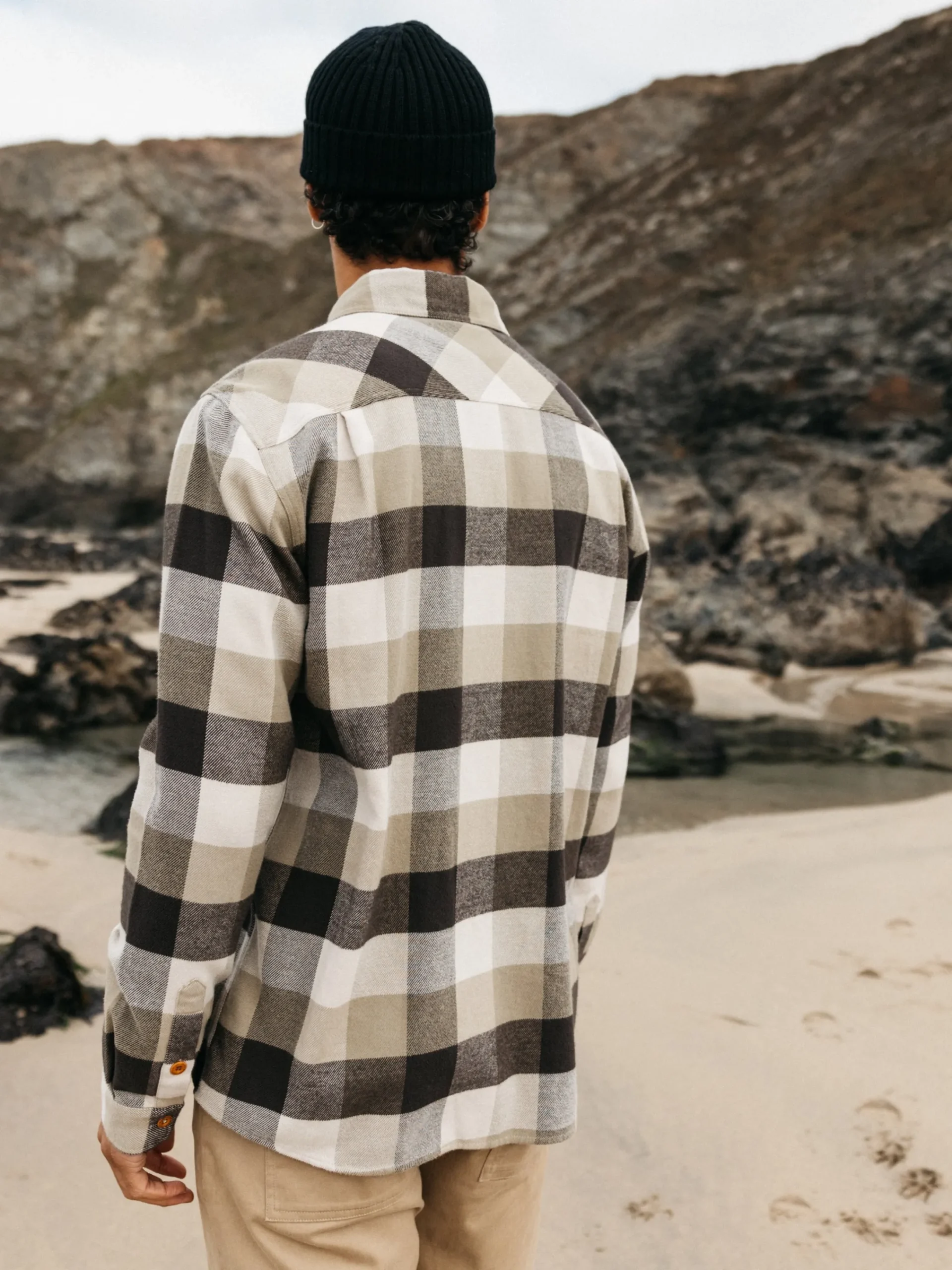 Cheap Finisterre Men's Beardsmore Shirt WillowGreenCheck