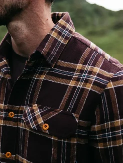 Online Finisterre Men's Beardsmore Shirt BlackCherryCheck