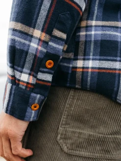 New Finisterre Men's Beardsmore Shirt CoastalFjordCheck