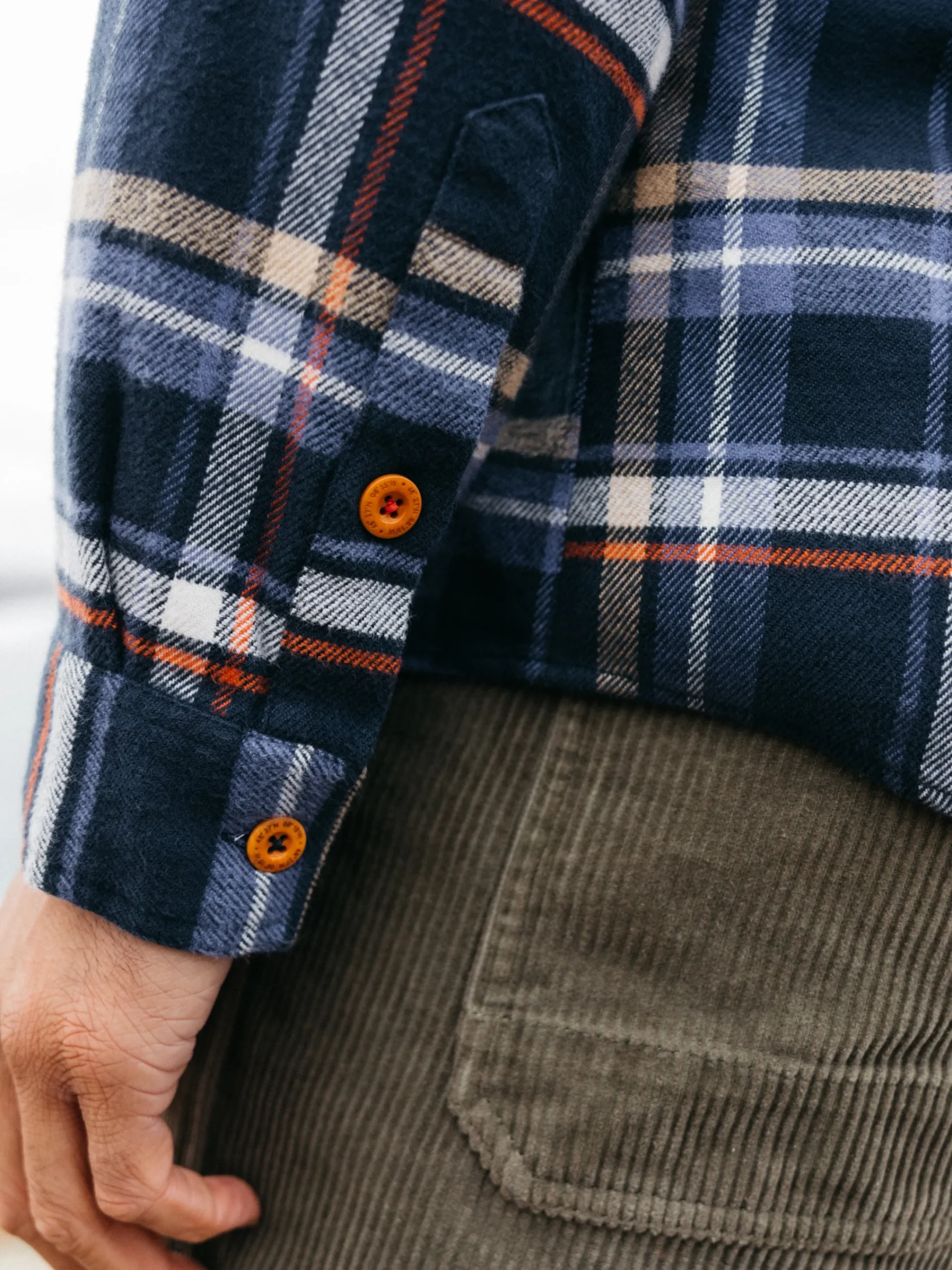 New Finisterre Men's Beardsmore Shirt CoastalFjordCheck