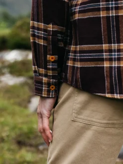 Online Finisterre Men's Beardsmore Shirt BlackCherryCheck