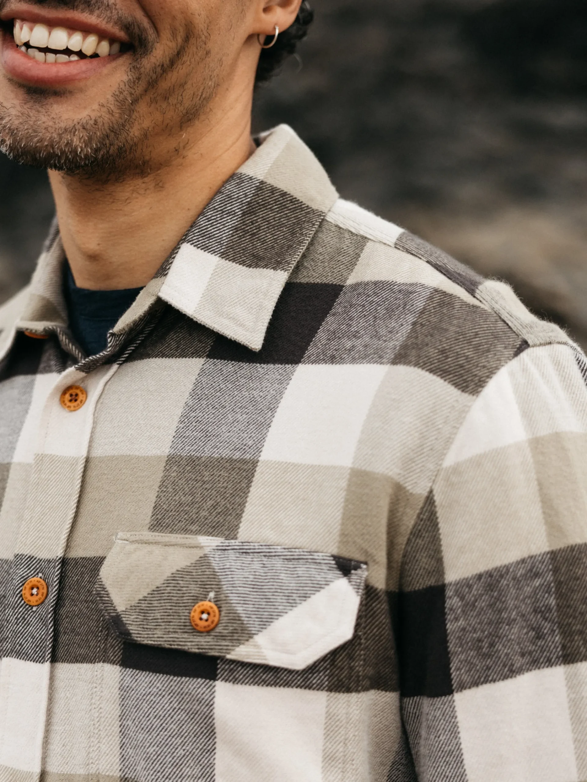 Cheap Finisterre Men's Beardsmore Shirt WillowGreenCheck