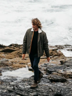 New Finisterre Men's Berings Deck Jacket Olive