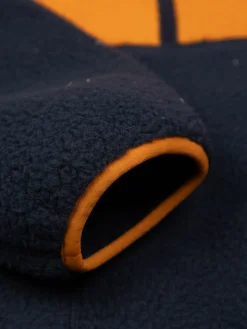 New Finisterre Men's Bolster 1/4 Zip Fleece Navy/HarvestGold