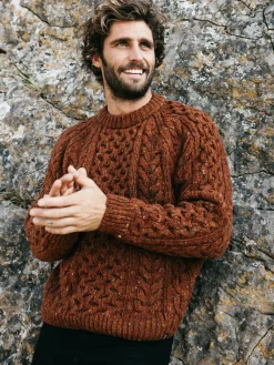 Hot Finisterre Men's Cabet Sweater Copper