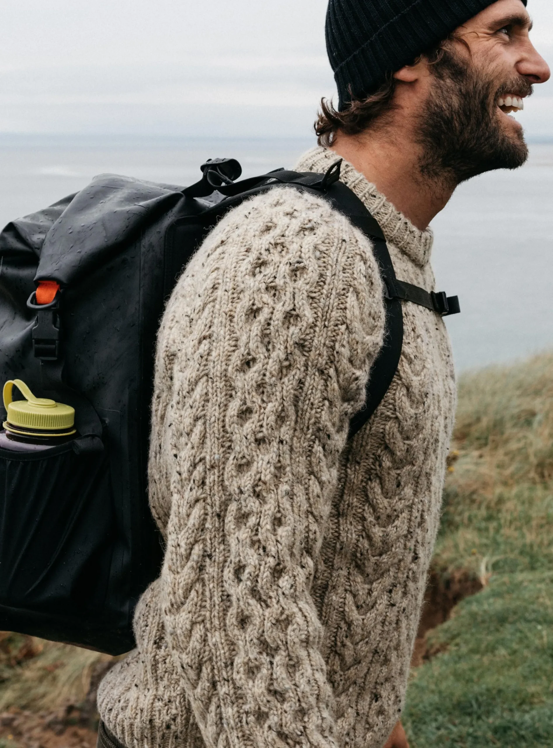 Best Sale Finisterre Men's Cabet Sweater Oatmeal