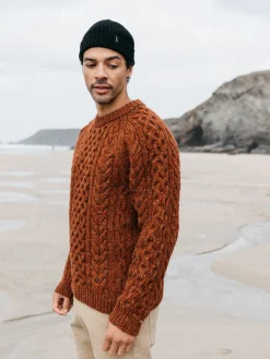 Hot Finisterre Men's Cabet Sweater Copper