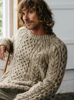 Best Sale Finisterre Men's Cabet Sweater Oatmeal