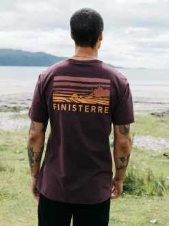 Online Finisterre Men's Cape T-Shirt BlackCherry