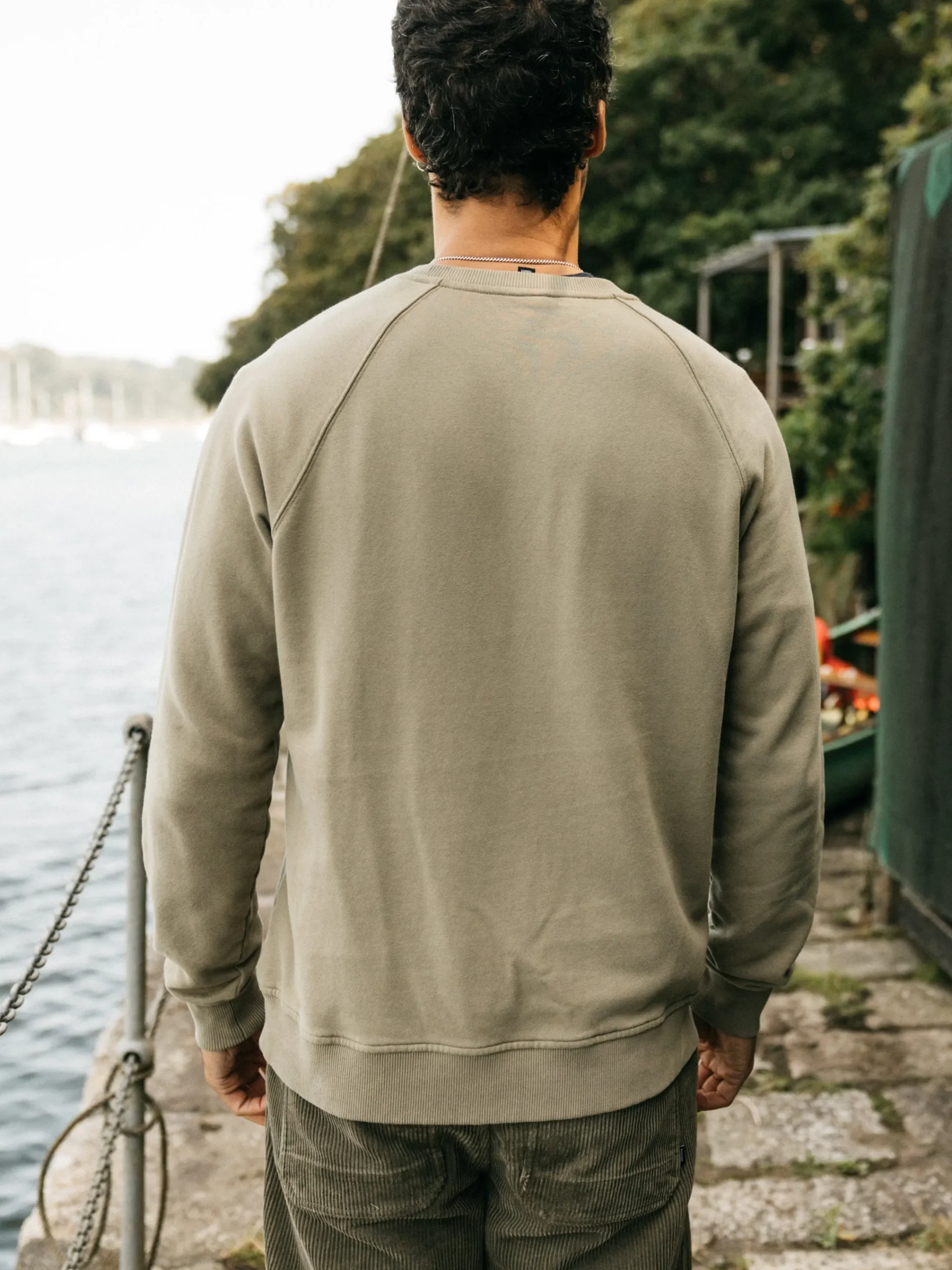 Best Sale Finisterre Men's Coho Sweatshirt WillowGreen
