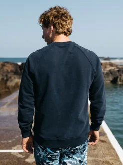 Hot Finisterre Men's Coho Sweatshirt Navy