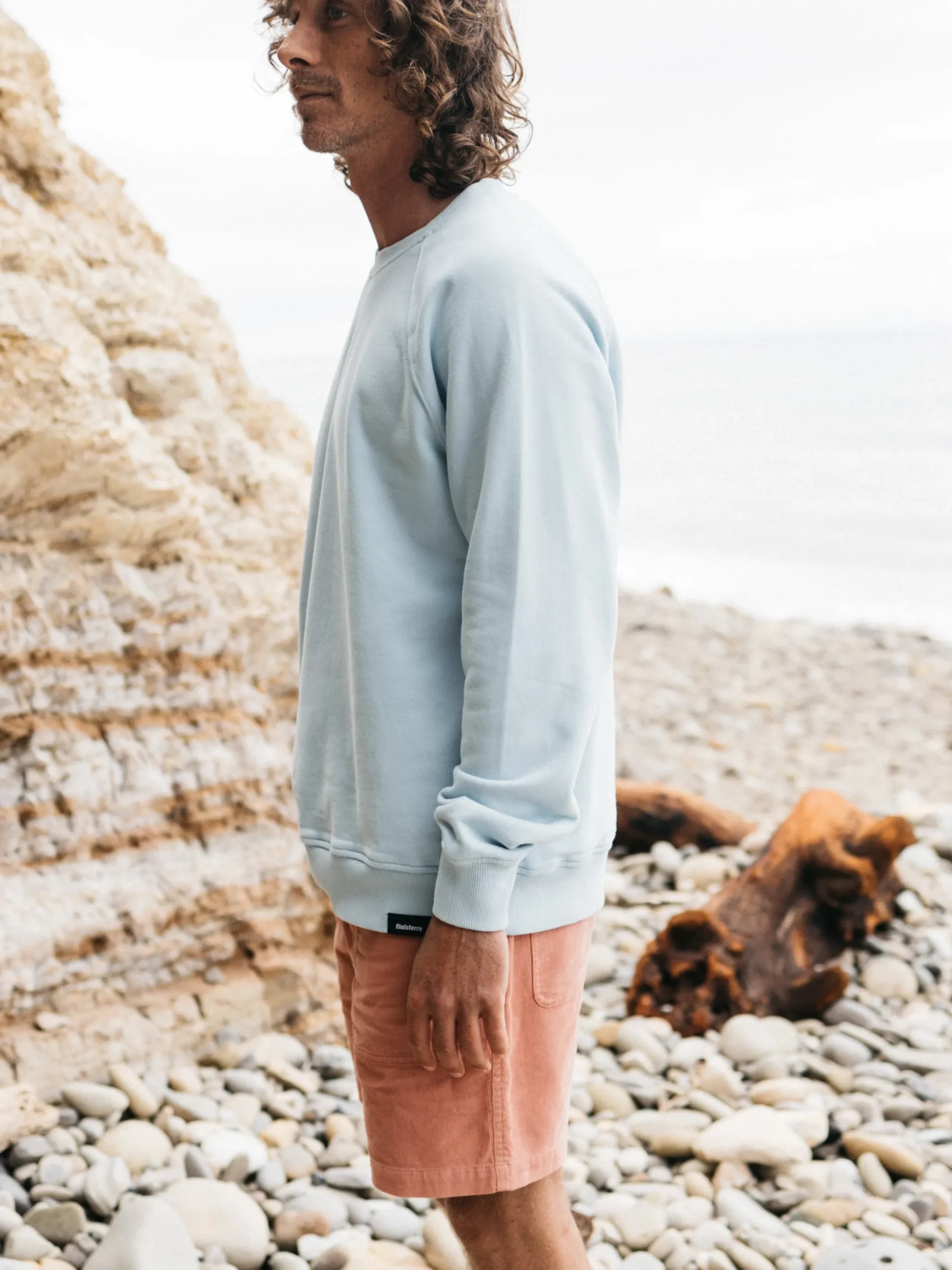 Clearance Finisterre Men's Coho Sweatshirt Sky