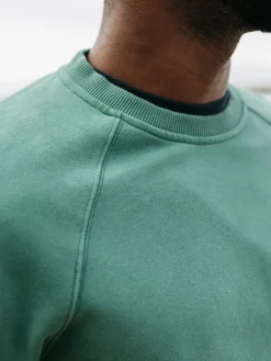 Shop Finisterre Men's Coho Sweatshirt PineShadow