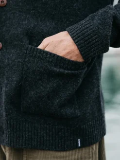 Outlet Finisterre Men's Columba Cardigan Raven