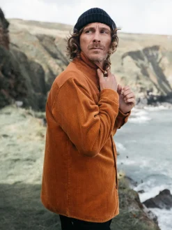 Shop Finisterre Men's Cordium Shirt Sable