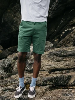 Shop Finisterre Men's Coverack Shorts PineShadow